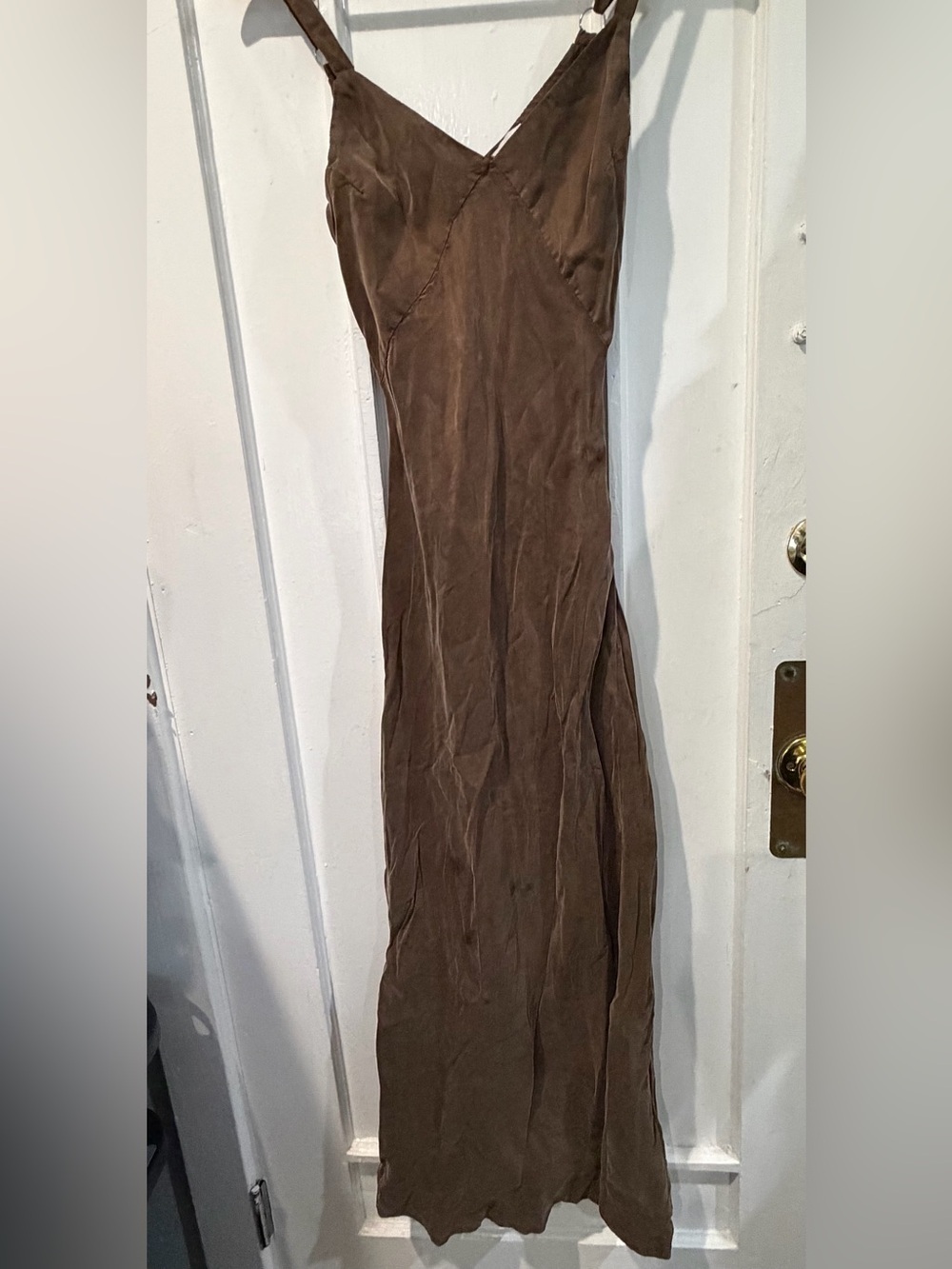 Princess Polly Brown Maxi Slip Dress
